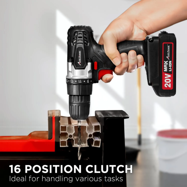 Hyper Tough 21V Max 1.5AH 50-Piece Project Kit with Cordless Drill, Battery & Charger - Image 10